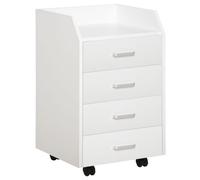 Vinsetto - Caisson de bureau - Panneaux de particules - 40x36x65cm - Blanc