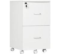 Caisson de bureau 2 tiroirs verrouillables panneaux MDF