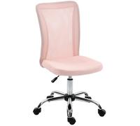 Vinsetto Chaise de Bureau Ergonomique Hauteur Réglable Rose