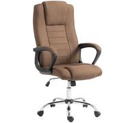 Vinsetto Chaise de bureau ergonomique pivotante, siège large, marron