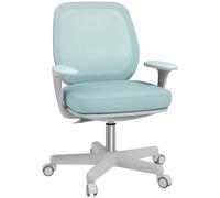 Vinsetto Chaise de bureau ergonomique réglable en hauteur avec dossier respirant, chaise de bureau en tissu en maille, 55 x 48 x 82,5 - 94,5 cm, vert clair