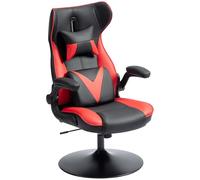 Vinsetto Chaise de Jeu avec Fonction Bascule, Chaise d'ordinateur Ergonomique, réglable en Hauteur Chaise de Bureau, Chaise de Bureau pivotante avec Coussin de tête et Coussin Lombaire, supporte