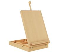 Vinsetto Chevalet de table réglable en hêtre – pour toile jusqu'à 61 cm – pliant naturel