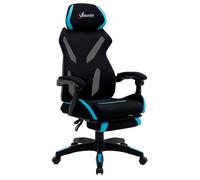 Vinsetto Fauteuil de bureau chaise de bureau ergonomique grand confort avec repose-pieds support lombaire hauteur réglable