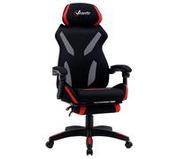 Vinsetto Fauteuil de bureau chaise de bureau ergonomique grand confort avec repose-pieds support lombaire hauteur réglable