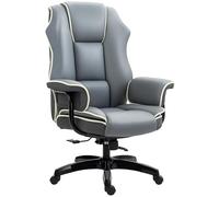 Vinsetto Fauteuil de Bureau Gamer Chaise de Bureau Chaise pour Ordinateur Ergonomique avec Hauteur réglable Dossier Bascule et Inclinable Pivotante à 360° - 76L x 80l x 118-124H cm - Gris