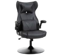 Vinsetto - fauteuil design - simili cuir - 67x71x112cm - Noir