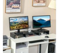 Vinsetto Rehausseur écran PC extensible, longueur réglable de 80-117 cm, pour ordinateur portable, ordinateur, PC, noir