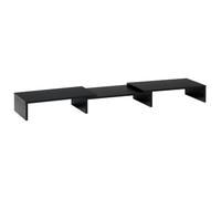 Vinsetto Rehausseur Écran PC Extensible Support d'Écran 80-117 cm Noir | Bureau, Support Moniteur à Longueur et Angle Réglables, pour Ordinateur Portable, Ordinateur, PC