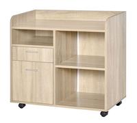 Vinsetto - support d'imprimante - Panneaux de particules - 80x40x72cm - Chêne