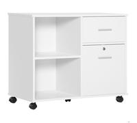 Vinsetto - Support d'imprimante - Panneaux de particules - 86,3x40x66.5cm - Blanc