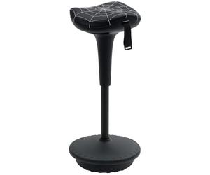 Vinsetto Tabouret pivotant Ajustable Actif pour Bureau Debout, Noir | Tabouret oscillant sans dossier, patin antidérapant, mouvement de bascule, bureaux