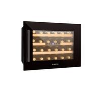 Klarstein Cave à vin encastrable Vinsider 24 Built-In Uno Onyx Edition, 24 bouteilles, Noir