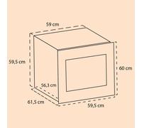 KLARSTEIN Cave a Vin Encastrable, Caves à Vin de Conservation de 85L, Porte en Verre, Cave a Vins à Double Zone, Bar Int/Ext, Frigo Vin Bizone, Cave a Vin de Vieillissement, Cave à Vin 36 Bouteilles