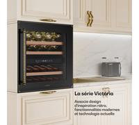 Vinsider Victoria 36 cave à vin | 36 bouteilles | tactile | Protection UV | LED | silencieuse | 3 clayettes G