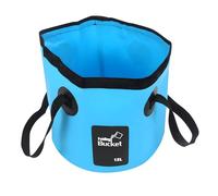 VINSPIRE Seau pliable de 12 L - Réservoir d'eau portable pliable pour le camping, la pêche, l'extérieur, la plomberie - Sac seau étanche renforcé pour le trempage des pieds, le lavage de voiture, le