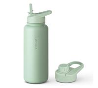 VINSUN Gourde Isotherme 1l - Gourde Inox avec Paille et Ouverture pour Boire - Étanche, sans BPA, Reutilisable - Bouteille d'eau Isotherme pour Sport, Randonnée, École, Bureau