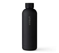 Vinsun Gourde Isotherme 500ml anthracite - Bouteille d'eau Inox - Étanche, sans BPA, Reutilisable - Bouteille Thermo pour Sport, Randonnee, Velo, Voyage, École