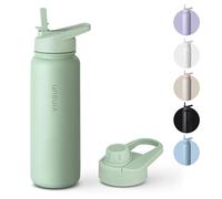 VINSUN Gourde Isotherme 750ml - Gourde Inox avec Paille et Ouverture pour Boire - Bouteille Isotherme Anti-fuite, sans BPA, Reutilisable