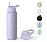 VINSUN Gourde Isotherme 750ml - Gourde Inox avec Paille et Ouverture pour Boire - Bouteille Isotherme Anti-fuite, sans BPA, Reutilisable