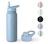 VINSUN Gourde Isotherme 750ml - Gourde Inox avec Paille et Ouverture pour Boire - Bouteille Isotherme Anti-fuite, sans BPA, Reutilisable