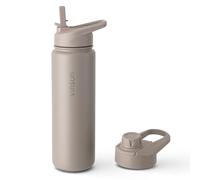 Vinsun Gourde Isotherme 750ml - Gourde Inox avec Paille et Ouverture pour Boire - Bouteille Isotherme Anti-fuite, sans BPA, Reutilisable