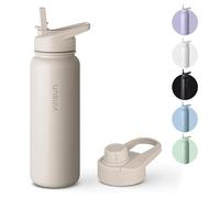 VINSUN Gourde Isotherme 750ml - Gourde Inox avec Paille et Ouverture pour Boire - Bouteille Isotherme Étanche, sans BPA, Double Paroi