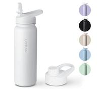VINSUN Gourde Isotherme 750ml - Gourde Inox avec Paille et Ouverture pour Boire - Bouteille Isotherme Étanche, sans BPA, Double Paroi