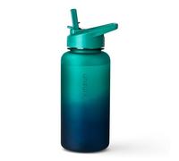 VINSUN Gourde Sport 1l - Gourde avec Paille sans BPA, Étanche, Réutilisable - Bouteille d'Eau légère pour Sport, École, Randonnée, Bureau, Gym