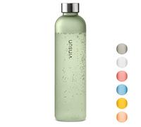 VINSUN Gourde Sport 1L Vert - Reutilisable, Plastique sans BPA, Étanche - Bouteille d'eau légère pour Velo, Randonnee, Voyage, Fitness, Camping, Travail, École