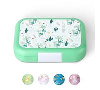 VINSUN Lunch Box Enfant avec 4 Compartiments - sans BPA, Étanche, Convient au Lave-vaisselle et Micro-Ondes - Boîte Repas avec Dinosaures pour Maternelle, Ecole, Parc