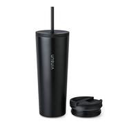 VINSUN Mug Isotherme avec Paille et Couvercle 720ml - Acier Inoxydable, Anti-Fuite, Double Paroi, Boissons Chaudes et Froides - Tasse Isotherme pour Voyage, Voiture, Uni