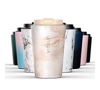 VINSUN Mug Isotherme Inox 350ml - Tasse Thermo a Café & Thé avec Couvercle - Étanche, Double Paroi, sans BPA - Gobelet a Emporter (Voyage, Voiture, Travail)