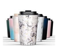 VINSUN Mug Isotherme Inox 350ml - Tasse Thermo a Café & Thé avec Couvercle - Étanche, Double Paroi, sans BPA - Gobelet a Emporter (Voyage, Voiture, Travail)