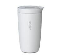 VINSUN Mug Isotherme pour Café à Emporter 350ml - Anti-Fuite, Double Paroi, Acier Inox, Boissons Chaudes et Froides - Gobelet Isotherme avec Fermeture Quick Press