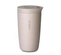 VINSUN Mug Isotherme pour Café à Emporter 350ml - Étanche, Double Paroi, Acier Inox, Boissons Chaudes et Froides - Tasse Isotherme avec Fermeture Quick Press