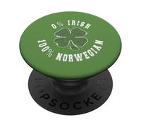Vintage 0% Irish 100% Trèfle norvégien PopSockets PopGrip Adhésif