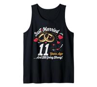Vintage 11 years marriage anniversary Crew legends His/Her Débardeur