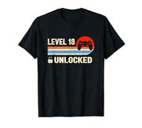Vintage 18th Birthday Gamer Gaming Retro - Niveau 18 Débloqué T-Shirt