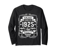 Vintage 1925 100 Year Old Gifts for Men 100yr 100th Birthday Manche Longue