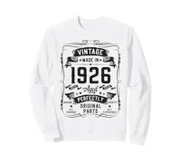 Vintage 1926 100yr 100th Birthday Gifts for Men 100 Year Old Sweatshirt