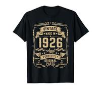 Vintage 1926 100yr 100th Birthday Gifts for Men 100 Year Old T-Shirt