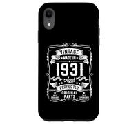 Vintage 1931 95yr 95th Birthday Gifts for Men 95 Years Old Coque pour iPhone XR