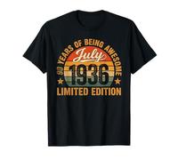 Vintage 1936 Édition limitée 90 Ans Juillet 90e Anniversaire T-Shirt