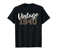 Vintage 1940 Anniversaire Homme Femme Graphique T-Shirt