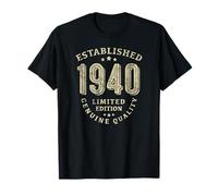 Vintage 1940 Anniversaire Homme Grand-père Graphique T-Shirt