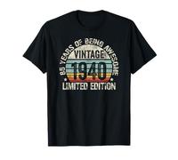 Vintage 1940 Birthday Gift Shirt 85 Years of Awesome T-Shirt