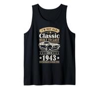 Vintage 1943 Birthday Classic Car for Legends Born in 1943 Débardeur