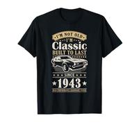 Vintage 1943 Birthday Classic Car for Legends Born in 1943 T-Shirt