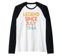 Vintage 1944 pour Hommes Femmes 82 Ans Juillet 82nd Anniversaire Manche Raglan